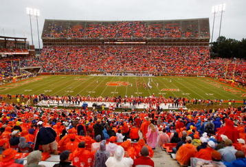 CLEMSON, SC - SEPTEMBER 26:  A general view of the TCU Horned Frogs versus Clemson Tigers during their game at Memorial Stadium on September 26, 2009 in Clemson, South Carolina.  (Photo by Streeter Lecka/Getty Images)