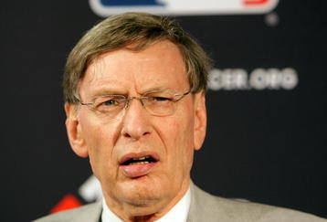 NEW YORK - JULY 15:  Commissioner of Major League Baseball Bud Selig speaks at a press conference before the 79th MLB All-Star Game at Yankee Stadium on July 15, 2008 in the Bronx borough of New York City.  (Photo by Mike Stobe/Getty Images)