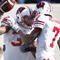 EAST LANSING, MI - NOVEMBER 01:  John Clay #32 of the Wisconsin Badgers celebrates a fourth quarter touchdown with Kyle Jefferson #7 while playing the Michigan State Spartans on November 1, 2008 at Spartan Stadium in East Lansing, Michigan. Michigan State won the game 25-24.  (Photo by Gregory Shamus/Getty Images)