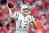 KANSAS CITY, MO - OCTOBER 25:  Quarterback Philip Rivers #17 of the San Diego Chargers passes the ball during the game against the Kansas City Chiefs on October 25, 2009 at Arrowhead Stadium in Kansas City, Missouri. (Photo by Jamie Squire/Getty Images)