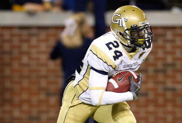 ATLANTA - OCTOBER 17:  Scott Elder #24 of the Georgia Tech Yellow Jackets against the Virginia Tech Hokies at Bobby Dodd Stadium on October 17, 2009 in Atlanta, Georgia.  (Photo by Kevin C. Cox/Getty Images)