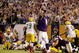 MINNEAPOLIS - OCTOBER 05:  Quarterback Brett Favre #4 of the Minnesota Vikings celebrates after a touchdown during the game against the Green Bay Packers on October 5, 2009 at Hubert H. Humphrey Metrodome in Minneapolis, Minnesota.  (Photo by Jamie Squire/Getty Images)