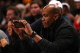 NEW YORK - OCTOBER 31:  Stephon Marbury watches the New York Knicks against the Philadelphia 76ers at Madison Square Garden on October 31, 2009 in New York, New York. The 76ers defeated the Knicks 141-127. NOTE TO USER: User expressly acknowledges and agrees that, by downloading and or using this photograph, User is consenting to the terms and conditions of the Getty Images License Agreement.  (Photo by Chris Trotman/Getty Images)