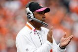 CINCINNATI - OCTOBER 25:  Marvin Lewis the Head Coach of the Cincinnati Bengals is pictured during the NFL game against the Chicago Bears at Paul Brown Stadium on October 25, 2009 in Cincinnati, Ohio.  The Bengals won 45-10.  (Photo by Andy Lyons/Getty Images)