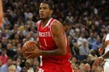 OAKLAND, CA - OCTOBER 28:  Trevor Ariza #1 of the Houston Rockets dribbles the ball during their game against the Golden State Warriors at Oracle Arena on October 28, 2009 in Oakland, California.  (Photo by Ezra Shaw/Getty Images)