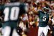 LANDOVER, MD - OCTOBER 26:  Donovan McNabb #5 of the Philadelphia Eagles passes to DeSean Jackson #10 during their game against the Washington Redskins at FedEx Field October 26, 2009 in Landover, Maryland.  The Eagles won the game 27-17.  (Photo by Win McNamee/Getty Images)