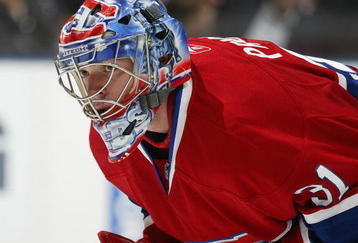 TORONTO, ON - OCTOBER 1:  Carey Price #31 of the Montreal Canadiens watches the play in a game against the Toronto Maple Leafs on October 1, 2009 at the Air Canada Centre in Toronto, Ontario. The Canadiens dfeated the Leafs 4-3 in overtime. (Photo by Claus Andersen/Getty Images)