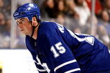 TORONTO - OCTOBER 17:  Tomas Kaberle #15 of the Toronto Maple Leafs looks on during a NHL game against the New York Rangers at the Air Canada Centre on October 17, 2009 in Toronto, Ontario, Canada .  (Photo by Abelimages/Getty Images) 