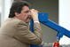 DAYTONA BEACH, FL - FEBRUARY 09: Mike Helton, President of NASCAR, stands around during practice for the Daytona 500 at Daytona International Speedway on February 9, 2008 in Daytona, Florida. (Photo by Jonathan Ferrey/Getty Images)