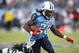 NASHVILLE, TN - NOVEMBER 01:  Chris Johnson #28 of the Tennessee Titans runs with the ball against the Jacksonville Jaguars during their game at LP Field on November 1, 2009 in Nashville, Tennessee.  (Photo by Streeter Lecka/Getty Images)