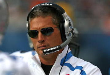 CHICAGO - OCTOBER 04: Head coach Jim Schwartz of the Detroit Lions watches the final minutes of a game against the Chicago Bears on October 4, 2009 at Soldier Field in Chicago, Illinois. The Bears defeated the Lions 48-24. (Photo by Jonathan Daniel/Getty Images)