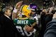 GREEN BAY, WI - NOVEMBER 1: Quarterback Brett Favre #4 of the Minnesota Vikings hugs a Donald Driver #80 of the Green Bay Packers at Lambeau Field on November 1, 2009 in Green Bay, Wisconsin. The Vikings defeated the Packers 38-26. (Photo by Scott Boehm/Getty Images)