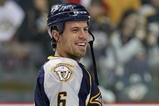 NASHVILLE, TN - OCTOBER 12:  Defenseman Shea Weber #6 of the Nashville Predators skates against the Edmonton Oilers on October 12, 2009 at the Sommet Center in Nashville, Tennessee.  (Photo by Frederick Breedon/Getty Images)
