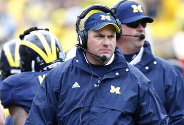 ANN ARBOR, MI - OCTOBER 24:  Head Coach Rich Rodriguez of the Michigan Wolverines looks on while playing the Penn State Nittany Lions on October 24, 2009 at Michigan Stadium in Ann Arbor, Michigan. Penn State won the game 35-10.  (Photo by Gregory Shamus/Getty Images)
