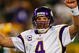 GREEN BAY, WI - NOVEMBER 01: Quarterback Brett Favre #4 of the Minnesota Vikings celebrates a touchdown by teammate Percy Harvin #12 after a 51 yard touchdown pass during the third quarter of the game against the Green Bay Packers at Lambeau Field on November 1, 2009 in Green Bay, Wisconsin. (Photo by Scott Boehm/Getty Images)