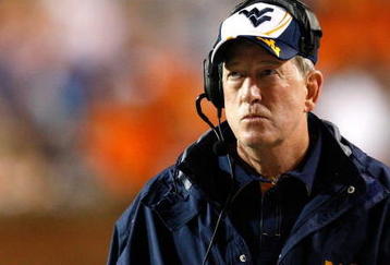 AUBURN, AL - SEPTEMBER 19:  Head coach Bill Stewart of the West Virginia Mountaineers against the Auburn Tigers at Jordan-Hare Stadium on September 19, 2009 in Auburn, Alabama.  (Photo by Kevin C. Cox/Getty Images)
