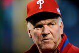 PHILADELPHIA - OCTOBER 31:  Manager Charlie Manuel of the Philadelphia Phillies looks on during batting practice before playing against the New York Yankeesin Game Three of the 2009 MLB World Series at Citizens Bank Park on October 31, 2009 in Philadelphia, Pennsylvania.  (Photo by Jeff Zelevansky/Getty Images)