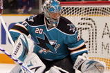 SAN JOSE, CA - OCTOBER 30:  Evgeni Nabokov #20 of the San Jose Sharks defends against David Koci #28 of the Colorado Avalanche during the first period of their game at the HP Pavilion on October 30, 2009 in San Jose, California.  (Photo by Ezra Shaw/Getty Images)