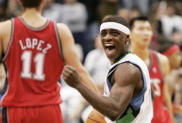 MINNEAPOLIS, MN - OCTOBER 28: Jonny Flynn #10 of the Minnesota Timberwolves celebrates after being fouled late in the fourth quarter by the New Jersey Nets at the Target Center on October 28, 2009 in Minneapolis, Minnesota. The Timberwolves defeated the Nets 95-93. (Photo by Genevieve Ross/Getty Images)