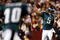 LANDOVER, MD - OCTOBER 26:  Donovan McNabb #5 of the Philadelphia Eagles passes to DeSean Jackson #10 during their game against the Washington Redskins at FedEx Field October 26, 2009 in Landover, Maryland.  The Eagles won the game 27-17.  (Photo by Win McNamee/Getty Images)
