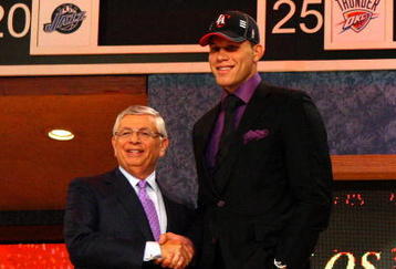 NEW YORK - JUNE 25:  NBA Commissioner David Stern poses for a photograph with the first overall draft pick by the Los Angeles Clippers,  Blake Griffin during the 2009 NBA Draft at the Wamu Theatre at Madison Square Garden June 25, 2009 in New York City. NOTE TO USER: User expressly acknowledges and agrees that, by downloading and/or using this Photograph, User is consenting to the terms and conditions of the Getty Images License Agreement.  (Photo by Jim McIsaac/Getty Images)