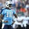 NASHVILLE, TN - NOVEMBER 01: Vince Young #10 of the Tennessee Titans pumps his fist after making a play against the Jacksonville Jaguars during their game at LP Field on November 1, 2009 in Nashville, Tennessee. (Photo by Streeter Lecka/Getty Images)