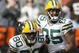CLEVELAND, OH - OCTOBER 25: Donald Driver #80 and Greg Jennings #85 of the Green Bay Packers celebrate after scoring a touchdown against the Cleveland Browns at Cleveland Browns Stadium on October 25, 2009 in Cleveland, Ohio. (Photo by Matt Sullivan/Getty Images)