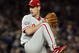 NEW YORK - OCTOBER 28:  Cliff Lee #34 of the Philadelphia Phillies throws a pitch against the New York Yankees in Game One of the 2009 MLB World Series at Yankee Stadium on October 28, 2009 in the Bronx borough of New York City.  (Photo by Jim McIsaac/Getty Images)