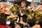 SAN DIEGO, CA - NOVEMBER 1:  The Charger Girls perform in Halloween costumes during the game against the Oakland Raiders on November 1, 2009 at Qualcomm Stadium in San Diego, California. (Photo by Donald Miralle/Getty Images)
