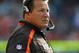 CHICAGO - NOVEMBER 01: Head coach Eric Mangini of the Cleveland Browns watches as his team takes on the Chicago Bears at Soldier Field on November 1, 2009 in Chicago, Illinois. The Bears defeated the Browns 30-6. (Photo by Jonathan Daniel/Getty Images)