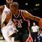 OKLAHOMA CITY - OCTOBER 29:  Michael Redd #22 of the Milwaukee Bucks drives to the basket past Chris Wilcox #54 of the Oklahoma City Thunder at the Ford Center on October 29, 2008 in Oklahoma City, Oklahoma. The Bucks won 98-87.  NOTE TO USER: User expressly acknowledges and agrees that, by downloading and/or using this Photograph, user is consenting to the terms and conditions of the Getty Images License Agreement.  (Photo by Chris Graythen/Getty Images)