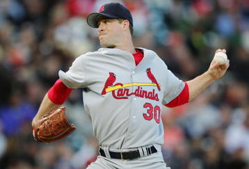 SAN FRANCISCO - MAY 22:  Mark Mulder #30 of the St. Louis Cardinals pitches against the San Francisco Giants at AT&T Park May 22, 2006 in San Francisco, California.  (Photo by Jed Jacobsohn/Getty Images)