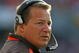 CHICAGO - NOVEMBER 01: Head coach Eric Mangini of the Cleveland Browns watches as his team takes on the Chicago Bears at Soldier Field on November 1, 2009 in Chicago, Illinois. The Bears defeated the Browns 30-6. (Photo by Jonathan Daniel/Getty Images)