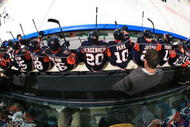 UNIONDALE, NY - NOVEMBER 02: Head Coach Scott Gordon of the New York Islanders coaches his team in their game against the  Edmonton Oilers at the Nassau Coliseum on November 2, 2009 in Uniondale, New York. The Islanders defeated the Oilers 3-1.  (Photo by Bruce Bennett/Getty Images)
