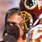 LANDOVER, MD - OCTOBER 4:  Head coach Jim Zorn speaks with Jason Campbell #17 of the Washington Redskins during a time out against the Tampa Bay Buccaneers at FedExField on October 4, 2009 in Landover, Maryland. The Redskins defeated the Buccaneers 16-13. (Photo by Larry French/Getty Images)