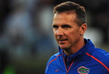 STARKVILLE, MS - OCTOBER 24:  Head coach Urban Meyer of the University of Florida Gators, during pre game warmup up against the Mississippi State Bulldogs, at Davis Wade Stadium on  October 24, 2009 in Starkville, Mississippi  (Photo by Rick Dole/Getty Images)