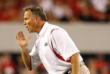 ATHENS, GA - SEPTEMBER 12:  Head coach Mark Richt of the Georgia Bulldogs against the South Carolina Gamecocks at Sanford Stadium on September 12, 2009 in Athens, Georgia.  (Photo by Kevin C. Cox/Getty Images)