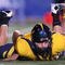 BERKELEY, CA - OCTOBER 03:  Kevin Riley #13 of the California Golden Bears lies on the ground against the USC Trojans at Memorial Stadium on October 3, 2009 in Berkeley, California.  (Photo by Jed Jacobsohn/Getty Images)