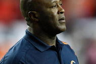 ATLANTA - OCTOBER 18:  Head coach Lovie Smith of the Chicago Bears against the Atlanta Falcons at Georgia Dome on October 18, 2009 in Atlanta, Georgia.  (Photo by Kevin C. Cox/Getty Images)
