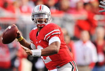 COLUMBUS, OH - OCTOBER 10:  Quarterback Terrelle Pryor #2 of the Ohio State Buckeyes passes against the Wisconsin Badgers at Ohio Stadium on October 10, 2009 in Columbus, Ohio.  (Photo by Jamie Sabau/Getty Images)