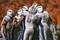 KNOXVILLE, TN - SEPTEMBER 9:    The Air Force Academy Falcons offense huddles just before scoring their final touchdown against the University of Tennessee Volunteers on September 9, 2006 at Neyland Stadium in Knoxville, Tennessee. Tennessee won 31-30.  (Photo by Stephen Dunn/Getty Images)