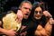 Ozzy Osbourne with WWF wrestler Triple H during a press conference to announce the Ozzfest 2002 line-up and partnership with the WWF at the WWF/World Theater in Times Square in New York City.  3/21/02  Photo by Scott Gries/ImageDirect