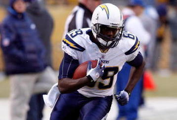 PITTSBURGH - JANUARY 11:  Chris Chambers #89 of the San Diego Chargers  warms up against the Pittsburgh Steelers during their AFC Divisional Playoff Game on January 11, 2009 at Heinz Field in Pittsburgh, Pennsylvania. STeelers won 35-24.  (Photo by Chris Graythen/Getty Images)