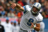 CHICAGO - OCTOBER 04: Matthew Stafford #9 of the Detroit Lionsl throws a pass against the Chicago Bears on October 4, 2009 at Soldier Field in Chicago, Illinois. The Bears defeated the Lions 48-24. (Photo by Jonathan Daniel/Getty Images)
