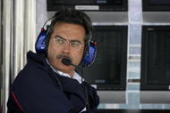 NURBURG, GERMANY - MAY 05:  Dr Mario Theissen team principal of BMW Sauber F1 team looks on during practice for the European F1 Grand Prix at the Nurburgring on May 5, 2006, in Nurburg, Germany. (Photo by Mark Thompson/Getty Images)