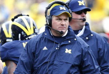 ANN ARBOR, MI - OCTOBER 24:  Head Coach Rich Rodriguez of the Michigan Wolverines looks on while playing the Penn State Nittany Lions on October 24, 2009 at Michigan Stadium in Ann Arbor, Michigan. Penn State won the game 35-10.  (Photo by Gregory Shamus/Getty Images)