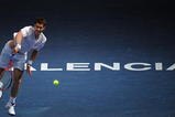 VALENCIA, SPAIN - NOVEMBER 03:  Andy Murray of Great Britain serves the ball in his first round match against Daniel Gimeno-Traver of Spain during the ATP 500 World Tour Valencia Open tennis tournament at the Ciudad de las Artes y las Ciencias on November 3, 2009 in Valencia, Spain.  (Photo by Jasper Juinen/Getty Images)