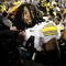 STATE COLLEGE, PA - SEPTEMBER 26:  Adrian Clayborn #94 of the Iowa Hawkeyes celebrates a 21-10 victory over the Penn State Nittnay Lions on September 26, 2009 at Beaver Stadium in State College, Pennsylvania.  (Photo by Gregory Shamus/Getty Images)