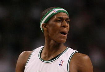 BOSTON - MAY 02:  Rajon Rondo #9 of the Boston Celtics reacts after he is called for a technical foul in the second half against the Chicago Bulls in Game Seven of the Eastern Conference Quarterfinals during the 2009 NBA Playoffs at TD Banknorth Garden on May 2, 2009 in Boston, Massachusetts. The Celtics defeated the Bulls 109-99. NOTE TO USER: User expressly acknowledges and agrees that, by downloading and or using this photograph, User is consenting to the terms and conditions of the Getty Images License Agreement.  (Photo by Elsa/Getty Images)