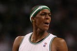 BOSTON - MAY 02:  Rajon Rondo #9 of the Boston Celtics reacts after he is called for a technical foul in the second half against the Chicago Bulls in Game Seven of the Eastern Conference Quarterfinals during the 2009 NBA Playoffs at TD Banknorth Garden on May 2, 2009 in Boston, Massachusetts. The Celtics defeated the Bulls 109-99. NOTE TO USER: User expressly acknowledges and agrees that, by downloading and or using this photograph, User is consenting to the terms and conditions of the Getty Images License Agreement.  (Photo by Elsa/Getty Images)